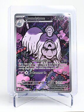 Pokemon TCG Houndstone 145/132 Mega Evolution Illustration Rare NM